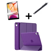 Apple iPad Air 4/5. Nesil 10.9 Kılıf SET PU Deri Smart Tablet Kilifi Ekran Koruyucu + Kalem (10.Nesil Değildir) - 6