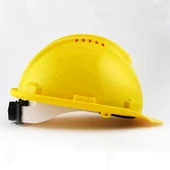 Vida Ayarlı Hava Delikli Sarı Baret İş Güvenliği Güvenlik Bareti thumbnail 2