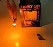 FEMEX Premium 15smd Mini T10 Led Ampul Parlak Turuncu - 3