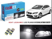 SEAT Leon MK3 Plaka Aydınlatma Seti LED Ampul Femex T10  Beyaz Led - 1