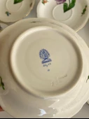 Herend 734 El Boyama Çiçek Desenli Fincan Tabağı 14,5cm 6 Parça - 8