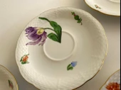 Herend 734 El Boyama Çiçek Desenli Fincan Tabağı 14,5cm 6 Parça - 6