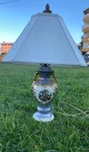 Aşıklar Motifli Porselen Abajur 63 cm - 1