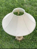 Beyaz Porselen Gövde Antika Abajur 80cm - 7