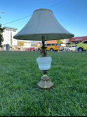 Beyaz Porselen Gövde Antika Abajur 80cm - 3