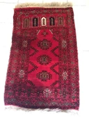 Afgan El Dokuma Kilim Seccade 130x73 - Yaşlı Halı Seccade - 1