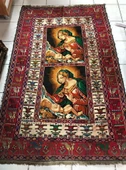 Meryem Ana - İsa Desenli El Dokuma Kilim Halı  114x187 cm - 11