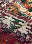 Meryem Ana - İsa Desenli El Dokuma Kilim Halı  114x187 cm - 6