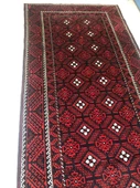 +40 YILLIK ANTİK İRAN BALUCH EL DOKUMASI YÜN HALI 255x135cm 3.39m2 - 1