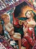Meryem Ana - İsa Desenli El Dokuma Kilim Halı  114x187 cm - 10