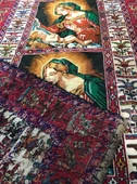 Meryem Ana - İsa Desenli El Dokuma Kilim Halı  114x187 cm - 4