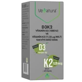 Venatura D3K2 Vitamin D3 Ve K2 (11,25 mcg MK-7) Damla 20 ml - 1