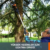 WORX WA4301 WG324E İçin 125CM Alüminyum Uzatma Aparatı - 8