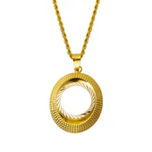 Oval Çerçeve Çeyrek Altınlık Kolye thumbnail 1