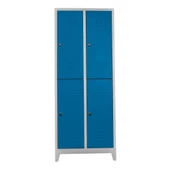 Jessan Ofis 4 lü Standart Soyunma Dolabı Gri-Mavi - 1