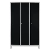 Jessan Ofis 3 lü Standart Soyunma Dolabı Gri-Siyah thumbnail 1