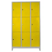 Jessan Ofis 9 lu Standart Soyunma Dolabı Gri-Sarı - 1