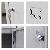 Jessan Ofis 10 Gözlü Öğretmen Öğrenci Dolabı Gri-Siyah thumbnail 2