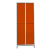 Jessan Ofis 4 lü Eko Soyunma Dolabı Gri-Turuncu thumbnail 1