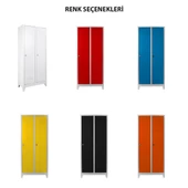 Jessan Ofis 2 li Eko Soyunma Dolabı Gri-Sarı thumbnail 4