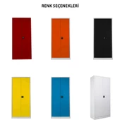 Jessan Ofis Temizlik Dolabı Gri-Sarı - 3