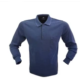 SİMENTİ POLO YAKA UZUN KOL CEPLİ RAHAT KALIP ÖZEL ÜRETİM SWEATSHİRT - 4