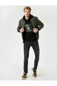 Erkek Siyah Slim Fit Kot Pantolon - Brad Jean - 1