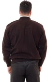 ASTARLI ÇELİK ÖRME CASUAL RAHAT KALIP HIRKA MONT LACİVERT - 5