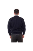 ASTARLI ÇELİK ÖRME CASUAL RAHAT KALIP HIRKA MONT LACİVERT - 7