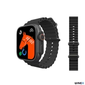 Winex GS8 Ultra Android İos HarmonyOs Uyumlu 3 Kordonlu Akıllı Saat Siyah thumbnail 2