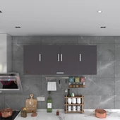 Kenzlife hazır mutfak acus22 gri 060*150*22 mutfak banyo dolabı kapaklı raflı thumbnail 4