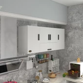 Kenzlife hazır mutfak acus22 byz 060*150*22 mutfak banyo dolabı kapaklı raflı thumbnail 1