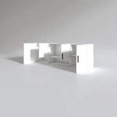 Kenzlife hazır mutfak packey byz 060*180*22 mutfak banyo dolabı kapaklı raflı - 3