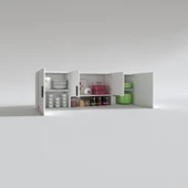 Kenzlife hazır mutfak packey byz 060*180*22 mutfak banyo dolabı kapaklı raflı - 2