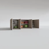 Kenzlife hazır mutfak silvanus crd 060*180*22 mutfak banyo dolabı kapaklı raflı thumbnail 2