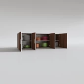 Kenzlife hazır mutfak silvanus cvz 060*180*22 mutfak banyo dolabı kapaklı raflı thumbnail 3