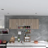 Kenzlife hazır mutfak packey crd 060*180*22 mutfak banyo dolabı kapaklı raflı thumbnail 4