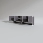 Kenzlife hazır mutfak perenna gri 060*180*22 mutfak banyo dolabı kapaklı raflı thumbnail 3