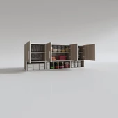 Kenzlife hazır mutfak konsta crd 060*150*22 mutfak banyo dolabı kapaklı raflı thumbnail 3