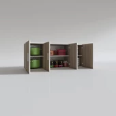 Kenzlife hazır mutfak marina crd 060*150*22 mutfak banyo dolabı kapaklı raflı thumbnail 2