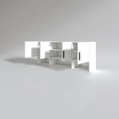 Kenzlife hazır mutfak konsta byz 060*150*22 mutfak banyo dolabı kapaklı raflı thumbnail 2