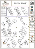Kenzlife hazır mutfak floro22 byz 060*150*22 mutfak banyo dolabı kapaklı raflı - 5