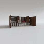 Kenzlife hazır mutfak floro22 cvz 060*150*22 mutfak banyo dolabı kapaklı raflı thumbnail 3