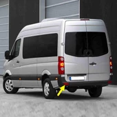 VW Crafter 2006-2016 Arka Tampon Sol Reflektörü Kedi Gözü 2E0945105 - 1