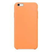 Apple iPhone 6 Plus Altı Açık Liquit Lansman Silikon Kehribar Turuncusu - 2