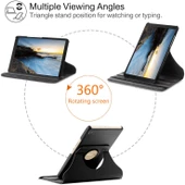 Samsung Galaxy Tab A 10.1'' T510 Deri Kapaklı 360 Kılıf Açık Mavi - 4