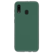 Samsung Galaxy A20 İnce Mat Silikon Kılıf Haki - 2