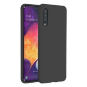 Samsung Galaxy A50S İnce Mat Silikon Kılıf Siyah thumbnail 1