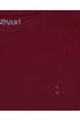 O Yaka Bordo Erkek Tişört - 2