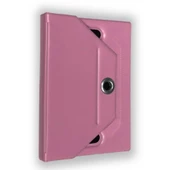 Hometech T701 Universal Dönerli Standlı Tablet Kılıfı A. Pembe thumbnail 1